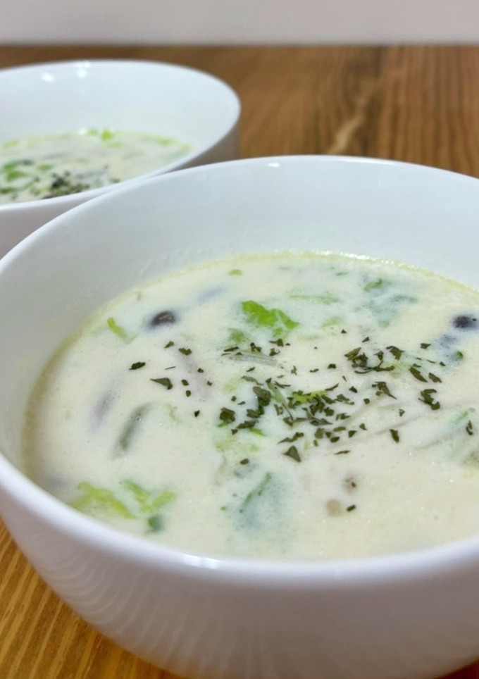 白菜ときのこのスープ【ここから栄養士】-レシピのメイン写真