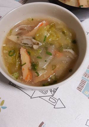 野菜天の旨味☆キャベツと玉葱の味噌汁-レシピのメイン写真