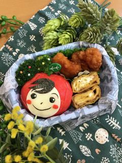 キャラ弁♡りんごBOY-レシピのメイン写真