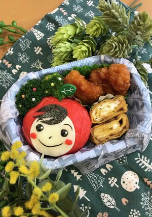 キャラ弁♡りんごBOY-レシピのメイン写真