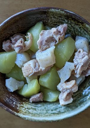 ハヤトウリと鶏もも肉の煮物-レシピのメイン写真