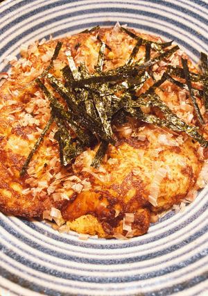 簡単!ふわふわっ☆山芋鉄板海老in☆-レシピのメイン写真