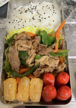 【覚書】豚肉の中華炒め弁当-レシピのメイン写真