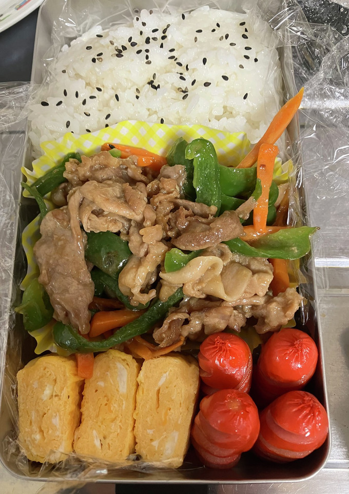 【覚書】豚肉の中華炒め弁当-レシピのメイン写真