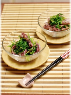 ホタルイカとおかひじきの酢味噌和え-レシピのメイン写真