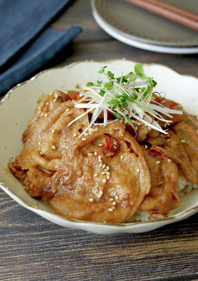 漬けて焼くだけ！サムギョプサル丼-レシピのメイン写真