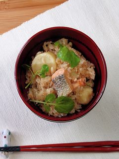 さけとじゃがいもの炊き込みご飯-レシピのメイン写真