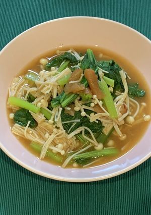 小松菜とえのきの梅煮-レシピのメイン写真