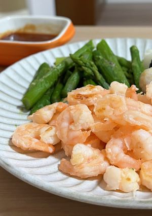 油不使用♪海老のBBQソースがけ-レシピのメイン写真