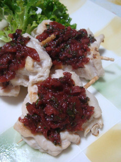 ■お弁当に❤ミニ焼き鳥(しそ梅)■-レシピのメイン写真
