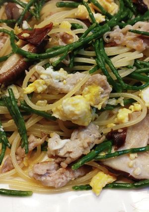ご飯メモ　シーアスパラガスのパスタ-レシピのメイン写真