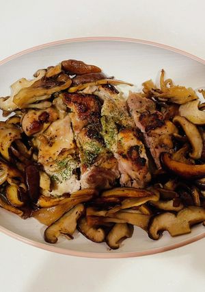 バター香る 鶏もも肉ときのこのソテー-レシピのメイン写真