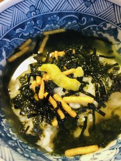 お茶漬けの素●海苔増量のワサビ茶漬け-レシピのメイン写真