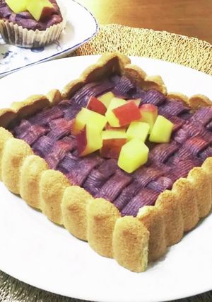 紫芋スイートポテトシャルロットケーキ-レシピのメイン写真