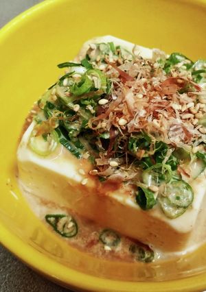 ずぼらおつまみ③胡麻ドレ冷奴-レシピのメイン写真