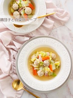 鶏団子と白菜のスープ-レシピのメイン写真