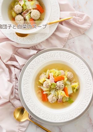 鶏団子と白菜のスープ-レシピのメイン写真