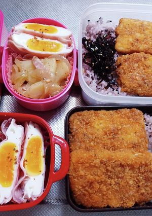 高校生息子、旦那、娘弁当(10/25)-レシピのメイン写真