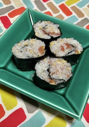 超簡単☆旨味堪能！しらす梅の納豆海苔巻き-レシピのメイン写真
