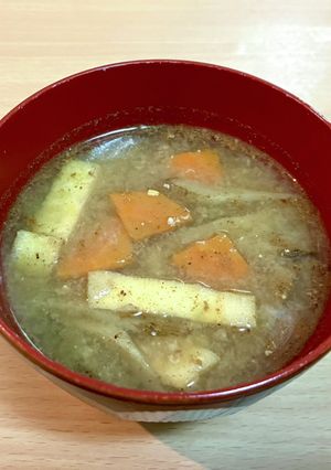 根菜のごま味噌汁-レシピのメイン写真