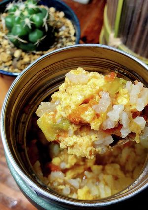 【スープ食】トマトと卵でスープなおじや-レシピのメイン写真