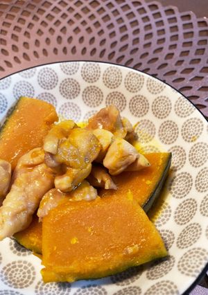 シロさんのかぼちゃと鶏肉の煮物-レシピのメイン写真