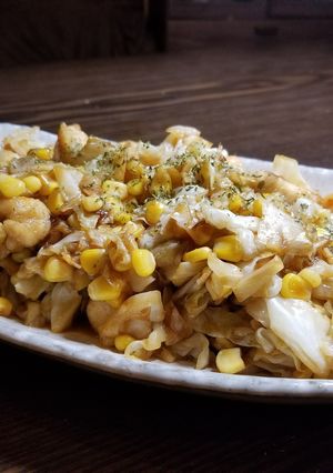キャベツと鶏胸肉のケチャップ炒め-レシピのメイン写真