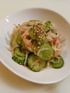 簡単!胡瓜とカニカマの酢の物-レシピのメイン写真