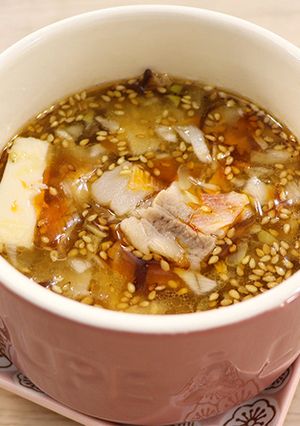 鍋不要！レンジだけで酸辣湯 サンラータン-レシピのメイン写真