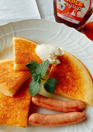 もっちり☆米粉ヨーグルトパンケーキ-レシピのメイン写真