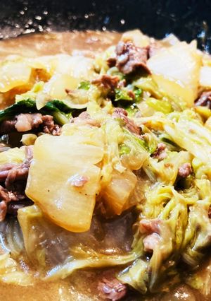 白菜と牛肉のオイスター炒め-レシピのメイン写真