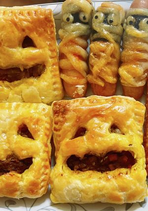 ハロウィン用♪キーマカレーパイ-レシピのメイン写真