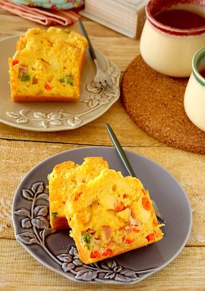 お米の粉で♡サクッと美味しいケークサレ-レシピのメイン写真