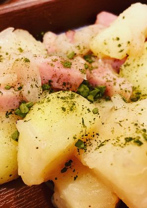パセリ代わりにほうれん草ジャーマンポテト-レシピのメイン写真