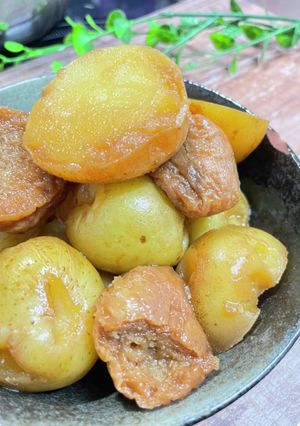 味シミシミ！ジャガイモと油麩の照り煮-レシピのメイン写真