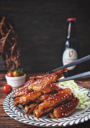 ビールがすすむっ \鶏手羽の甘辛炒め♪/-レシピのメイン写真