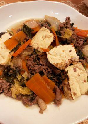 生姜を効かせた肉豆腐-レシピのメイン写真