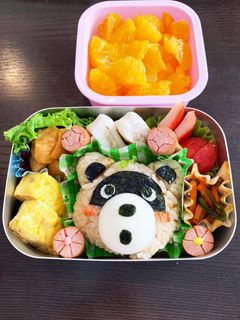 たぬきキャラ弁☆幼稚園用☆2歳8ヶ月-レシピのメイン写真