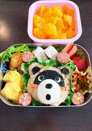 たぬきキャラ弁☆幼稚園用☆2歳8ヶ月-レシピのメイン写真