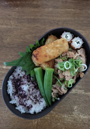 JK☆豚こまぽん酢炒め弁当♪-レシピのメイン写真