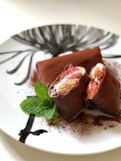 混ぜるだけ・チョコクレープ-レシピのメイン写真