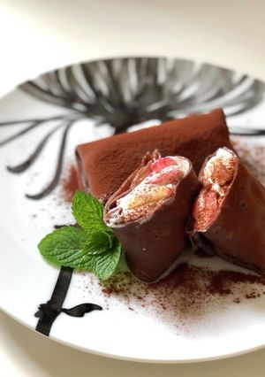 混ぜるだけ・チョコクレープ-レシピのメイン写真