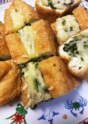 大根の葉 ふりかけでボリュームはさみ焼き-レシピのメイン写真