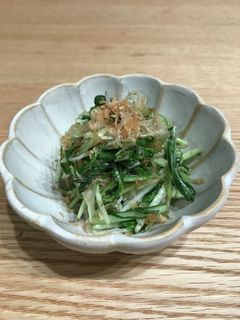 5分でできる!水菜としらす炒め-レシピのメイン写真