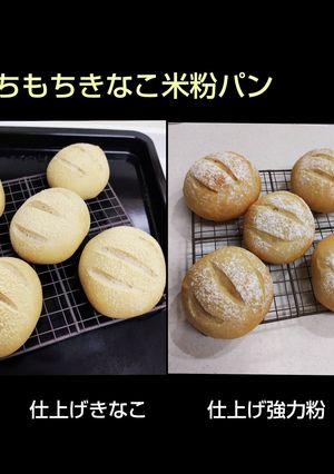 もちもちきなこ米粉パン-レシピのメイン写真