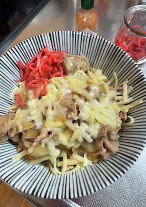 チーズ豚丼-レシピのメイン写真