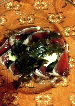 カツオのたたきに酢昆布-レシピのメイン写真