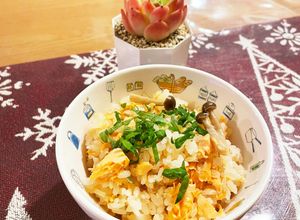 鮭ときのこの簡単炊き込みご飯-レシピのメイン写真