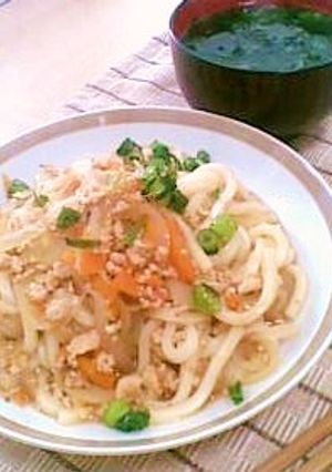 5分☆豆腐そぼろdeランチうどん♪-レシピのメイン写真