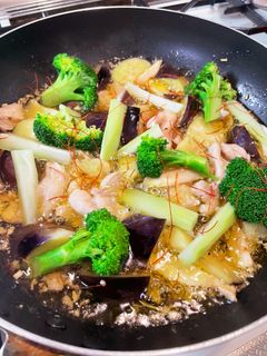 鶏とナス、エリンギのアヒージョ-レシピのメイン写真